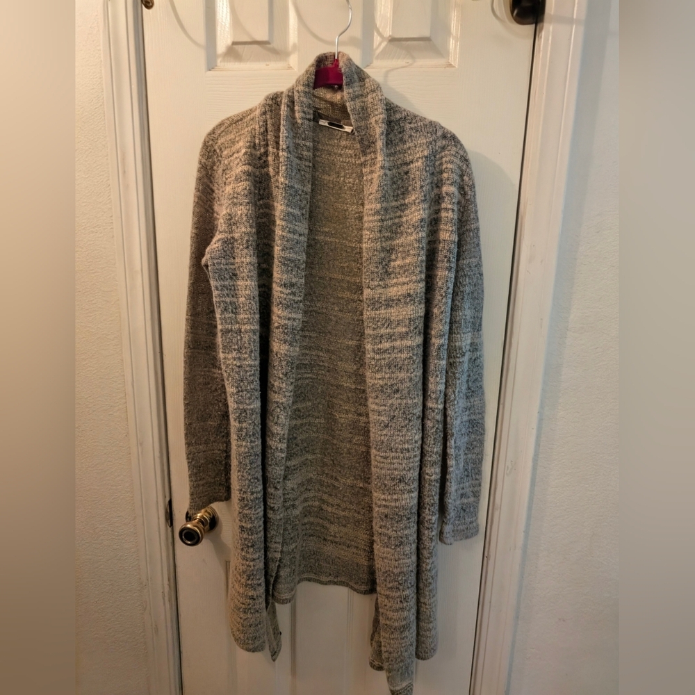 Miss Me Women's Gray Two Tone Long Cardigan
